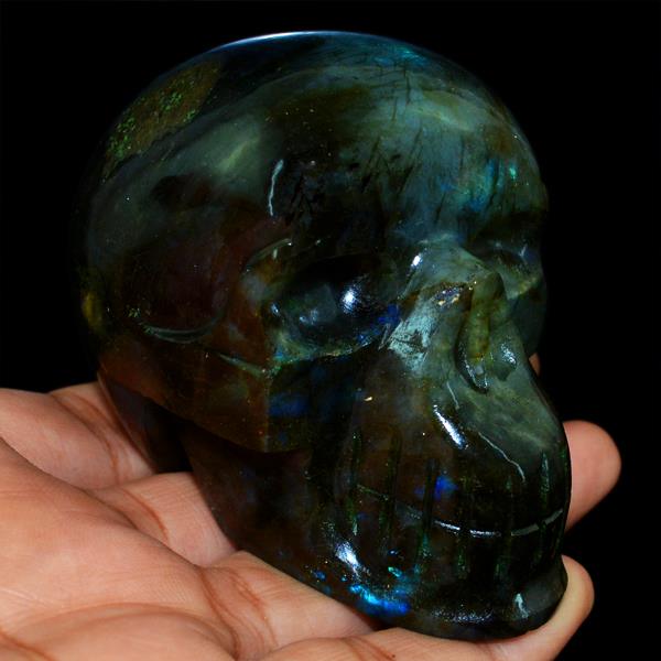 Gemstone Labradorite Skull by shubham jewels